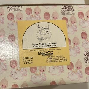 Precious Moments Many Moon in Same Canoe, Blessum You